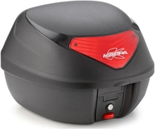 MONOLOCK TopCase - 29l, KAPPA (černý, červená odrazka, vč. plotny a univerzální mont. sady)
