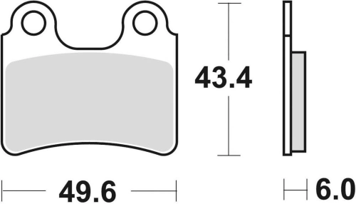 Brzdové destičky, BRAKING (semi-metalická směs SM1) 2 ks v balení M501-164