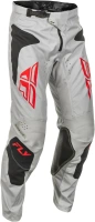 Kalhoty KNETIC SYM, FLY RACING - USA 2025 (šedá/červená/černá)