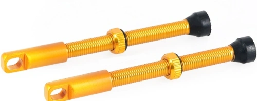 Ventilek pro bezdušové aplikace, OXFORD (zlatá, vč. čepičky, slitina hliníku, délka 60 mm)