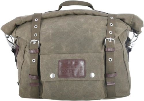Boční brašny na motocykl Heritage, OXFORD (zelené khaki, objem 40 l, pár)