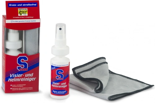S100 čistič hledí s mikrovláknovou utěrkou - Visor & Helmet Cleaner 100 ml