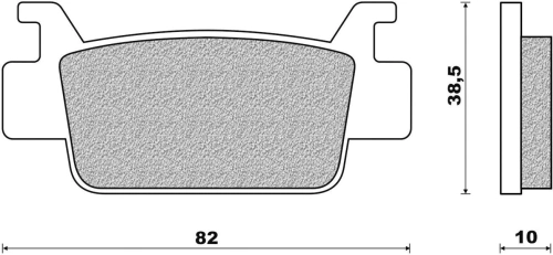 Brzdové destičky (směs OFF ROAD ATV SINTERED) NEWFREN (2 ks v balení) M502-741