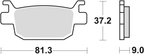 Brzdové destičky, BRAKING (semi-metalická směs SM1) 2 ks v balení M501-186