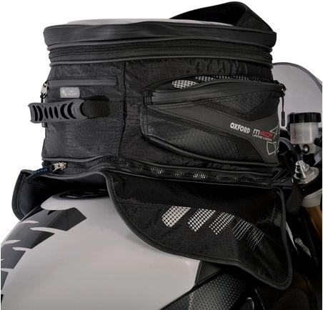 Tankbag na motocykl M40R, OXFORD (černý, s magnetickou základnou, objem 40 l)