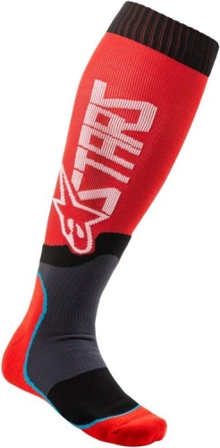 Ponožky MX PLUS-2 2022, ALPINESTARS (červená/bílá)