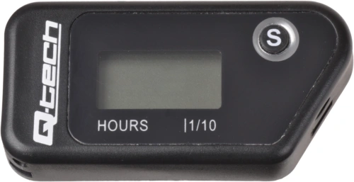 Měřič motohodin bezdrátový s nulovatelným počítadlem, Q-TECH (černý)