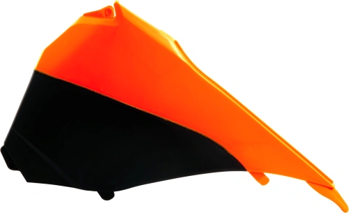 Boční kryt vzduchového filtru levý KTM, RTECH (oranžovo-černý) M400-295