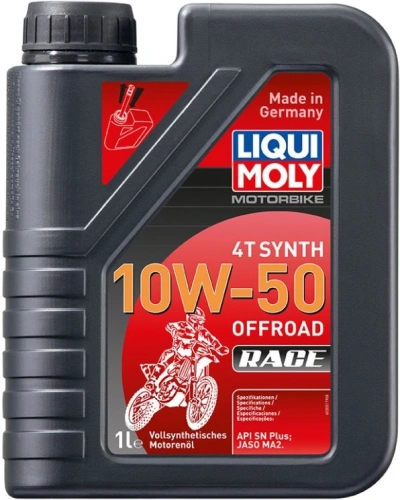 LIQUI MOLY Motorbike 4T Synth 10W50 Offroad Race, plně syntetický motorový olej 1 l