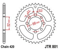Řetězová rozeta JT JTR 801-26 26 zubů, 420 JTR801.26 727.801-26