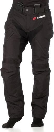 Kalhoty na motorku Rainers Morgan s vyjímatelnou membránou  - černá