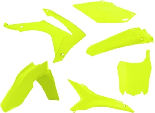 Sada plastů Honda, RTECH (neon žlutá, 6 dílů, vč. krytů vzduch filtru) M400-627