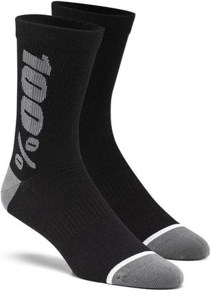 Ponožky zateplené RYTHYM Merino vlna, 100% (černé/šedé)