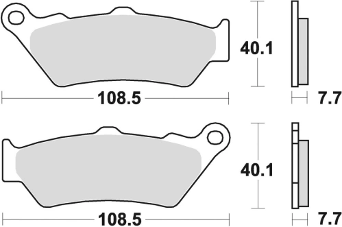 Brzdové destičky, BRAKING (semi-metalická směs SM1) 2 ks v balení M501-147