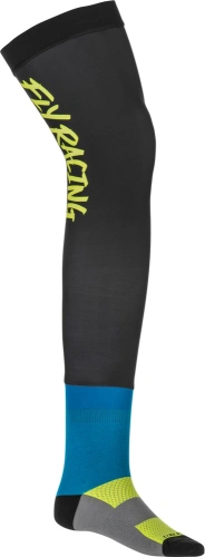 Ponožky dlouhé Knee Brace, FLY RACING - USA (hi-vis/černá/modrá)