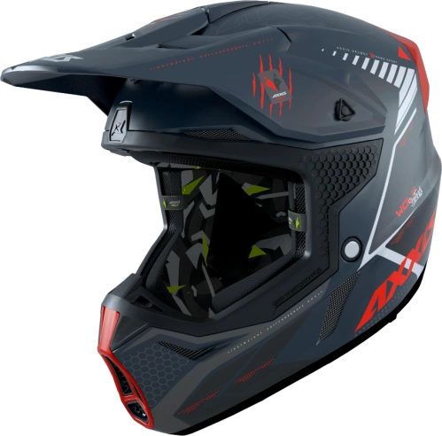 Motokrosová helma AXXIS WOLF ABS star track b5 červená matná