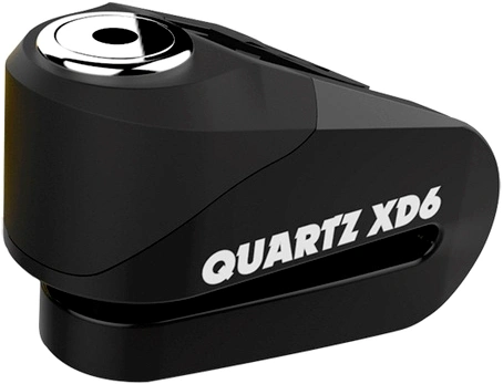 Zámek kotoučové brzdy na motorku OXFORD Quartz XD6 - černý, průměr čepu 6mm
