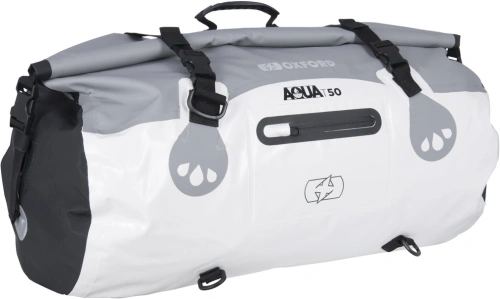 Vodotěsný vak Aqua T-50 Roll Bag, OXFORD (šedý/bílý, objem 50 l)