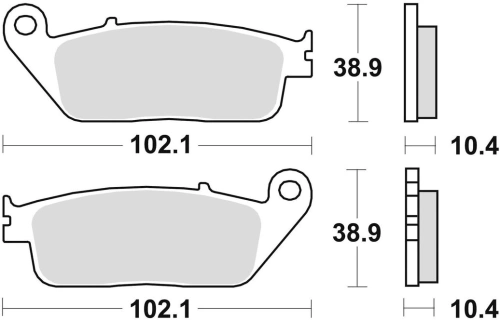 Brzdové destičky, BRAKING (sinterová směs P30) 2 ks v balení M501-313