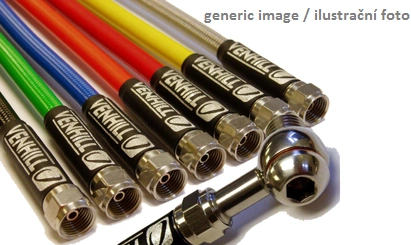 STANDARD Hadice přední brzdy sada Venhill POWERHOSEPLUS HON-11003F (3 hadice v sadě) Průhledné hadice, chromové koncovky VHON-11003F