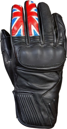 Kožené rukavice na motorku Germas Flag - černá - 0065816