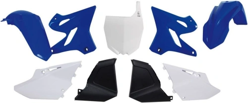 Sada plastů Yamaha - RESTYLING KIT pro YZ 125/250 02-21, RTECH (modro-bílo-černá, 6 dílů) M400-760
