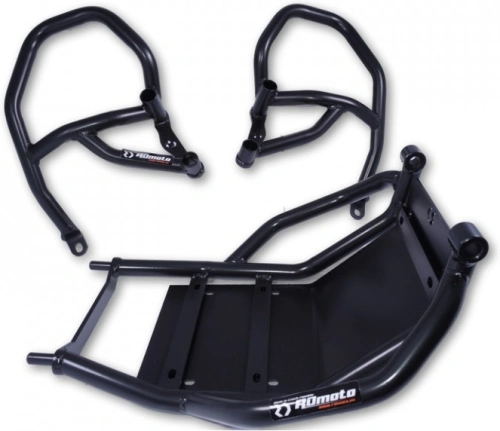 Ochranné rámy motoru RDMOTO CF124KD matná černá vrchní a spodní
