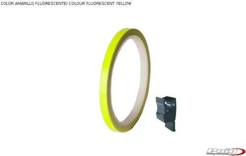 Linka na ráfek PUIG 4542G fluorescentní žlutá 7mm x 6m (s aplikátorem)