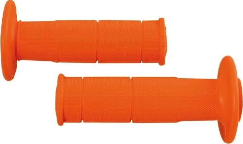 Gripy Racing (měkké), RTECH (oranžové, pár, délka 116 mm) M003-76