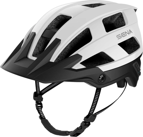 Cyklo přilba s headsetem M1, SENA (matná bílá)