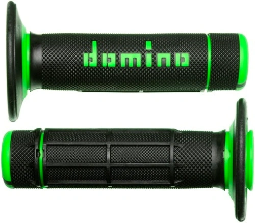 Gripy A020 (offroad) délka 118 mm, DOMINO (černo-zelené) M018-113