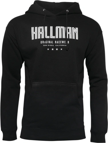 Mikina s kapucí Hallman Draft - černá