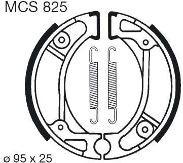 Brzdové čelisti LUCAS MCS 825 786.08.25