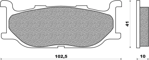 Brzdové destičky (směs SCOOTER ELITE SINTERED) NEWFREN (2 ks v balení) M502-618