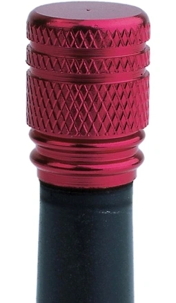 Kovové čepičky ventilků, OXFORD (purpurový elox, pár)