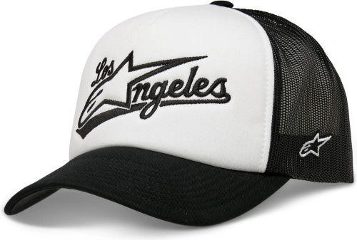 Kšiltovka LOS AGELES FOAM TRUCKER HAT, ALPINESTARS (bílá/černá)