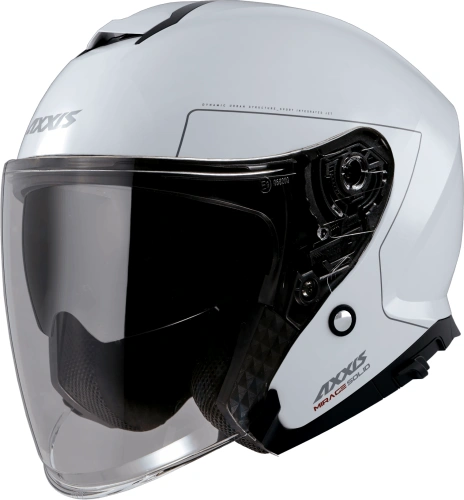 Otevřená helma AXXIS MIRAGE SV ABS solid bílá lesklá