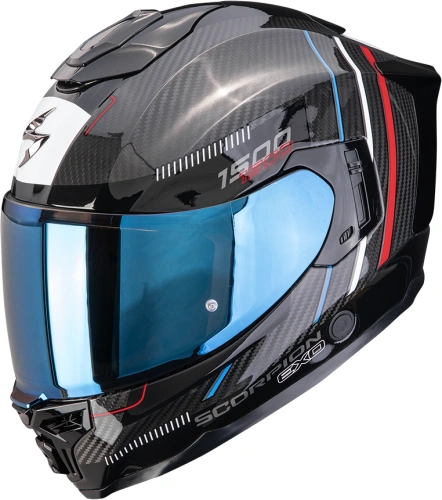 Scorpion Exo-1500 Carbon Air Zity černá/červená/modrá