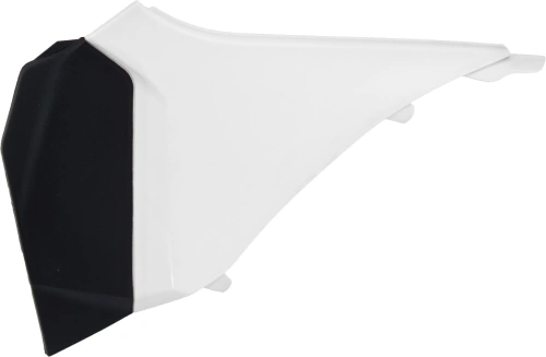 Boční kryt vzduchového filtru levý KTM, RTECH (bílo-černý) M400-291