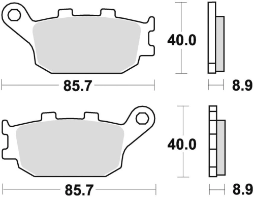 Brzdové destičky, BRAKING (sinterová směs CM56) 2 ks v balení M501-275