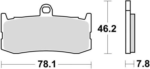 Brzdové destičky, BRAKING (semi metalická směs CM66) 2 ks v balení M501-306