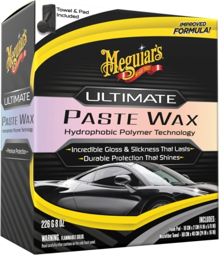 Meguiar's Ultimate Paste Wax - špičkový tuhý vosk na bázi syntetických polymerů, 226 g