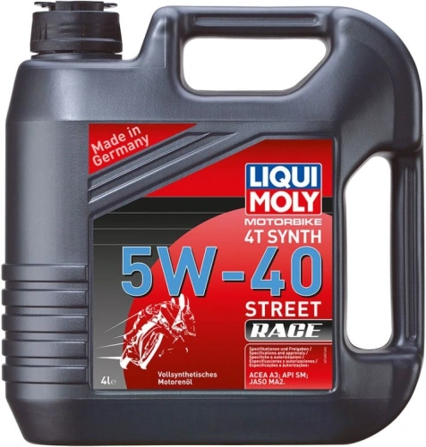 LIQUI MOLY Motorbike 4T Synth 5W40 Race, plně syntetický motorový olej 4 l