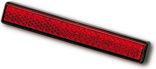 Odrazka nalepovací - červená, 100x13mm, homologace "E"