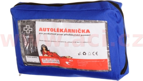 Autolékárnička CZ - textilní (výbava dle vyhlášky č. 206/2018 Sb.)