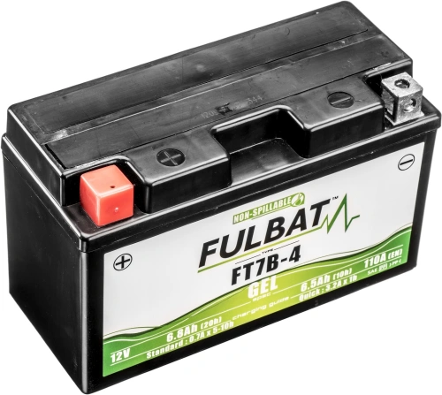 Baterie 12V, FT7B-4 GEL, 12V, 6.5Ah, 110A, bezúdržbová GEL technologie 150x65x93 FULBAT (aktivovaná ve výrobě) M310-229