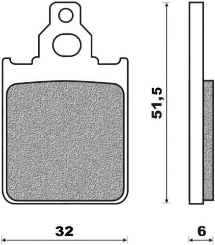 Brzdové destičky (směs SCOOTER ELITE ORGANIC) NEWFREN (2 ks v balení) M502-667