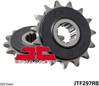 Řetězové kolečko s tlumící gumovou vrstvou pro sekundární řetězy typu 525, JT (15 zubů) M290-4020-15RB