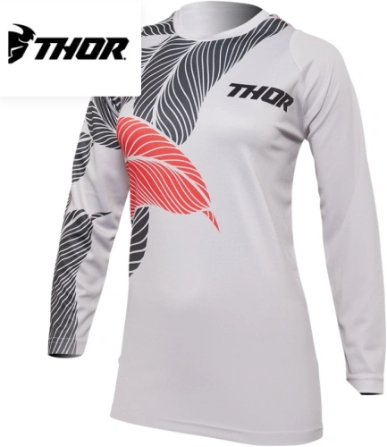 Dámský MX dres Thor Sector Urth (sv.šedá/oranžová)
