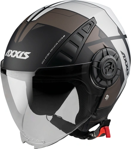 Otevřená helma AXXIS METRO ABS metro b2 lesklá šedá